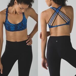 Lululemon Free To Be Wild sports bra light support yoga gym workout
